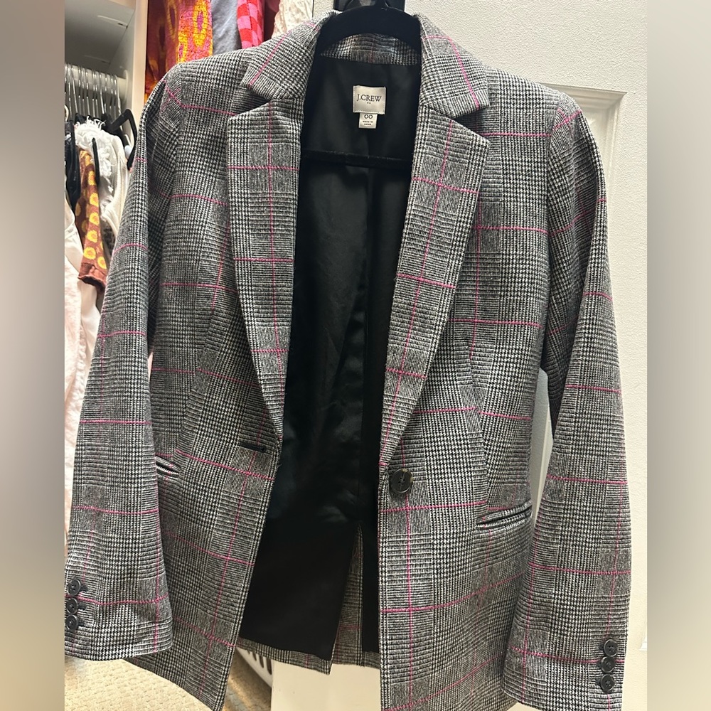 J Crew Plaid Blazer